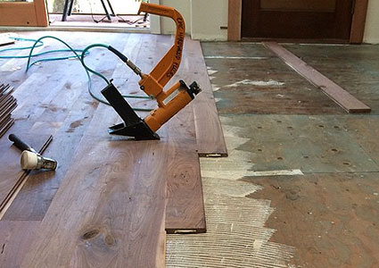 Wood Flooring install