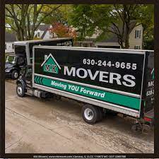 Moving truck heading to Geneva, Illinois